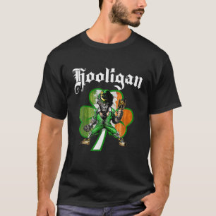 Hooligan Leprechau Leprechaun Shamrock St Patricks T-Shirt