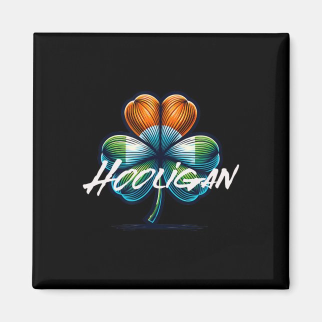 Hooligan St Patricks Day Irish Flag  Magnet (Front)