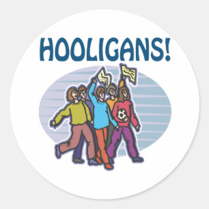 Hooligans Classic Round Sticker