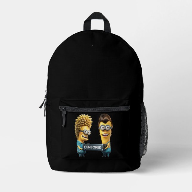 Hooligans minions printed backpack (Front)