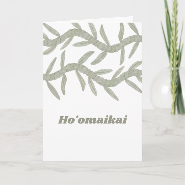 Ho'omaikai Thank You Card (Front)