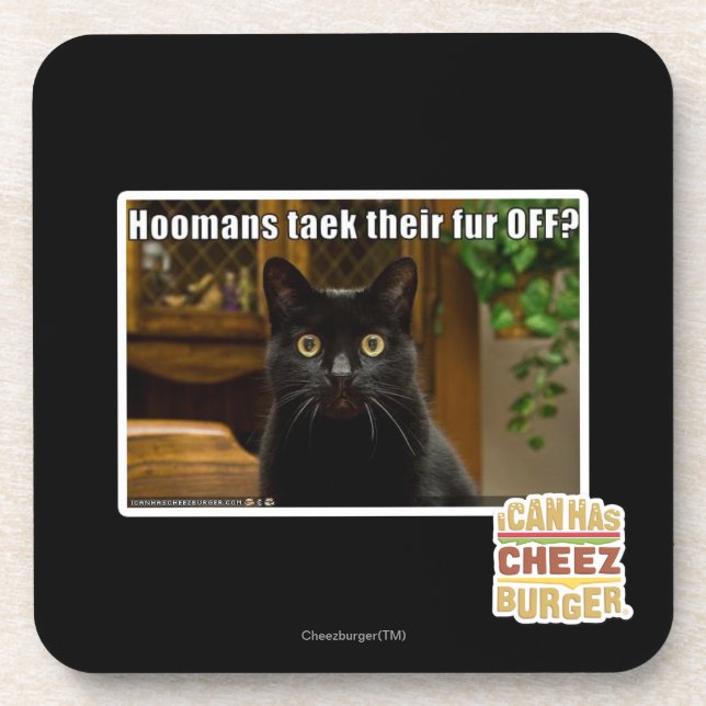 Hoomans Taek There fur OFF? Coaster (Front)