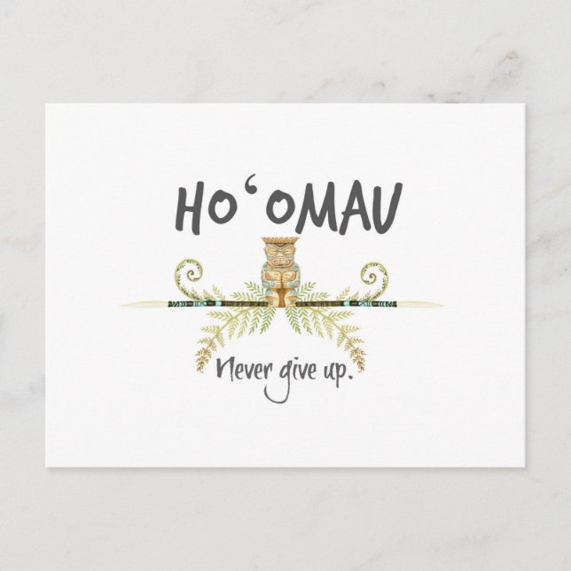 Ho'Omau Tiki Postcard (Front)