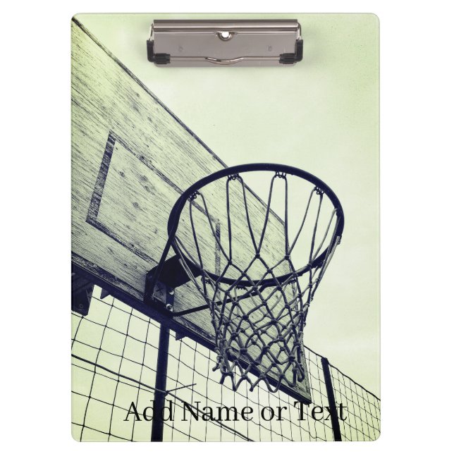Hoop Dreams Basketball Notebook Clipboard (Front)
