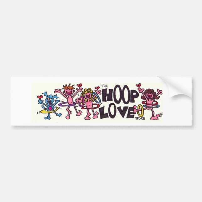 Hoop Love Bumper Sticker (Front)