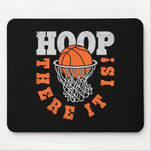 Hoop There It Is Basketball Player Fun Vintage Gif Mouse Pad
