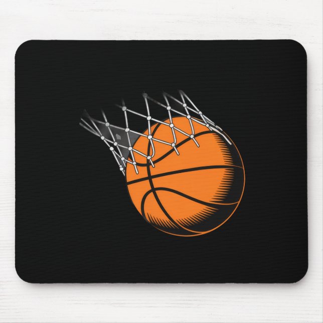 Hoop There It Is Spotlight Slam Dunk Sketll  Mouse Pad (Front)