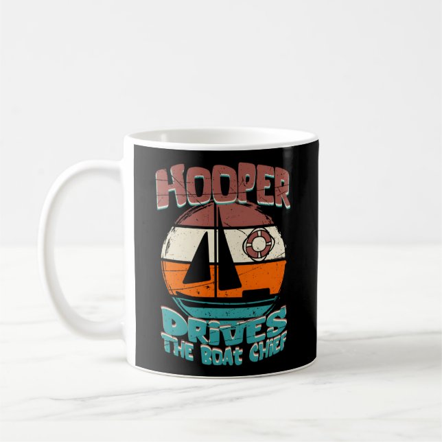 Hooper Drives The Boat Chief Coffee Mug (Left)