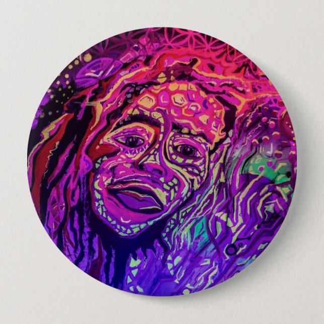 HooperVisual buttons- 10 Cm Round Badge (Front)