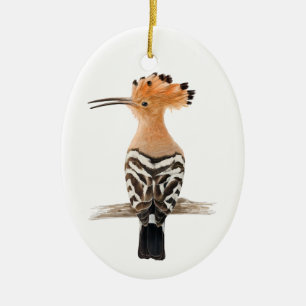 Hoopoe Bird Ceramic Ornament