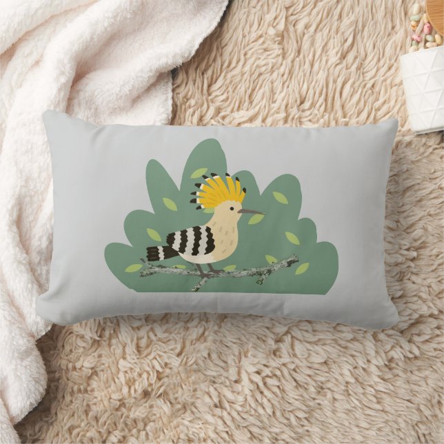Hoopoe bird lumbar cushion (Blanket)