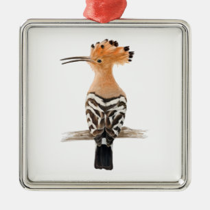 Hoopoe Bird Metal Ornament
