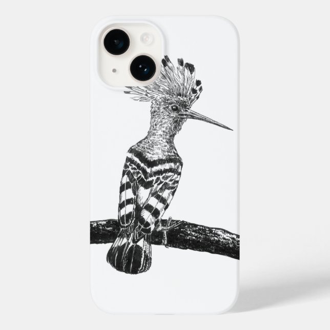 Hoopoe drawing Case-Mate iPhone case (Back)