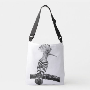 Hoopoe drawing crossbody bag