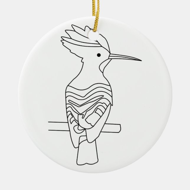 Hoopoe Ornament (Front)