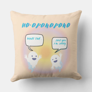 Ho'oponopono Ghosts Healing & Funny Two-Tone Cushion