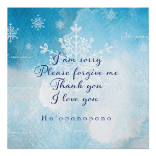 Ho'oponopono Prayer Art Print