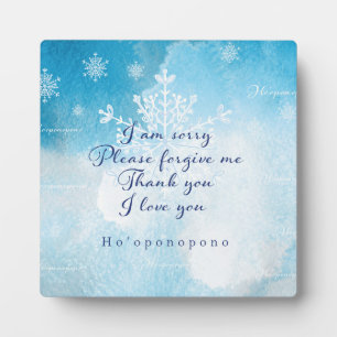 Ho'oponopono Prayer Art Print Plaque
