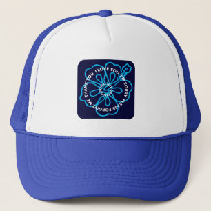Ho'oponopono Prayer I LOVE YOU I'M SORRY FORGIVE Trucker Hat