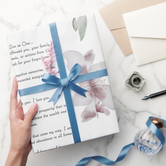 "Ho'oponopono Prayer Wrapping Paper  (Gifting)