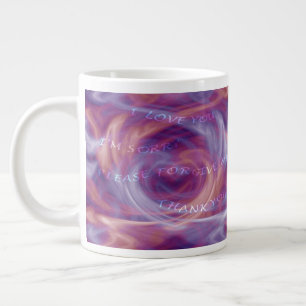 Ho'oponopono Purple Smoke Large Coffee Mug