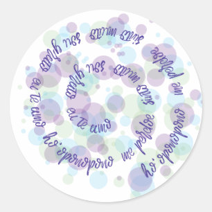 Ho'opponent Classic Round Sticker