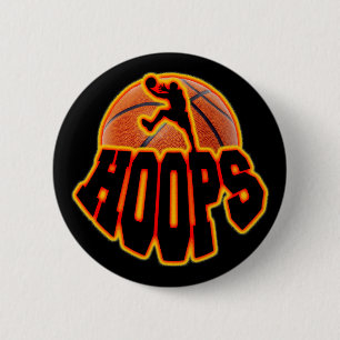 Hoops 6 Cm Round Badge