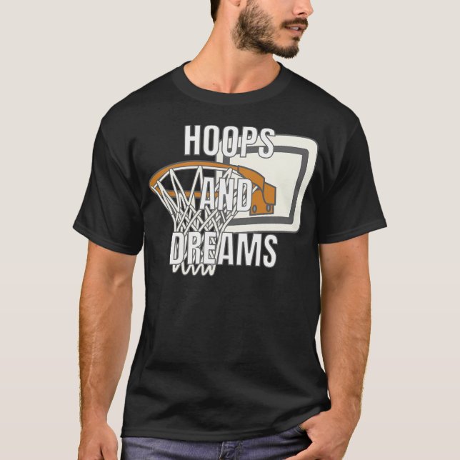 Hoops And Dreams - Basketball Legends T-Shirt (Front)