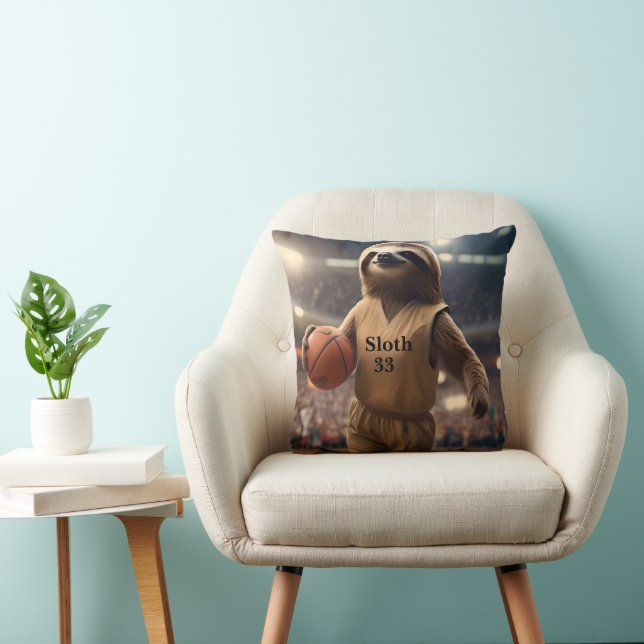 Hoops and Hangs: The Slam Dunking Sloth, Cushion (Chair)