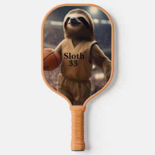 Hoops and Hangs: The Slam Dunking Sloth, Pickleball Paddle