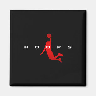 Hoops Basketball Apparel - Basketball 1 Magnet