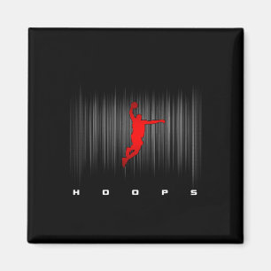 Hoops Basketball Apparel - Basketball Magnet