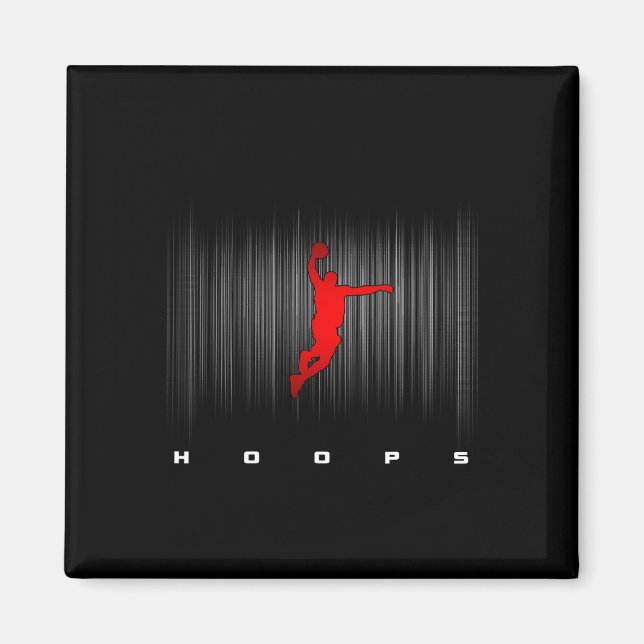 Hoops Basketball Apparel - Basketball  Magnet (Front)