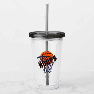 Hoops Basketball & Net Acrylic Tumbler
