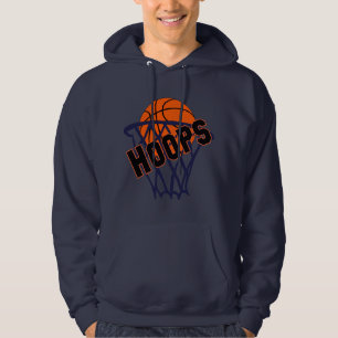 Hoops Basketball & Net Men's Hoodie