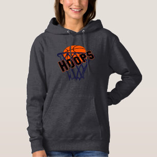 Hoops Basketball & Net Women's Hoodie