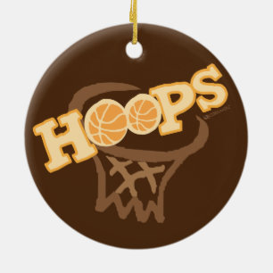 HOOPS BASKETBALL ORNAMENT