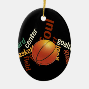 Hoops Basketball Sport Fanatics.jpg Ceramic Tree Decoration