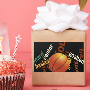 Hoops Basketball Sport Fanatics. Rectangular Sticker