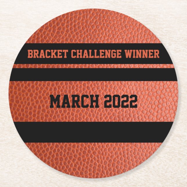 Hoops Bracket Challenge Winner Coasters (Front)