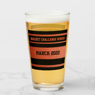 Hoops Bracket Challenge Winner Glass