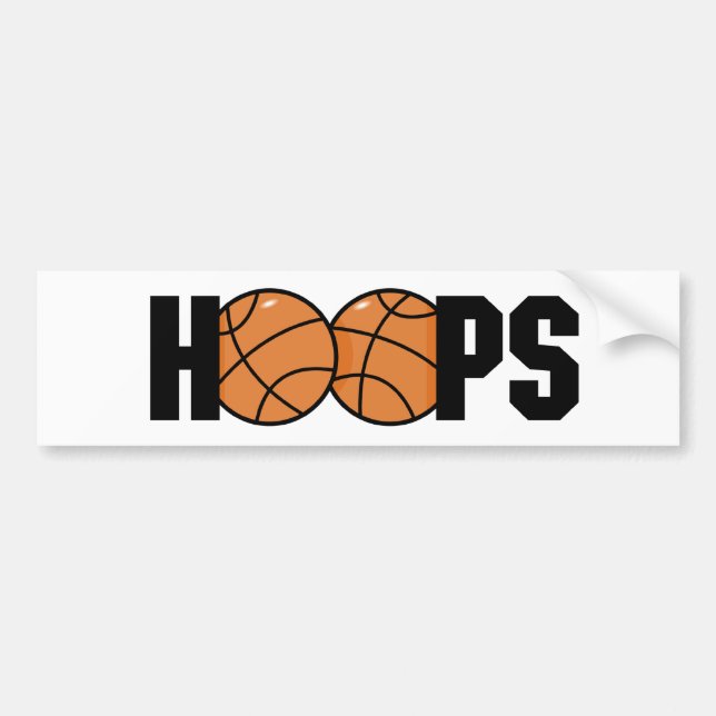 Hoops Bumper Sticker (Front)