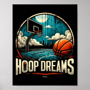 Hoops By Nowa. Basketball - Uni-adults &amp; Kids  Poster