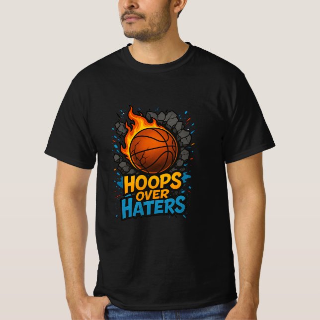 Hoops Over Haters | Tshirt Basketball (Front)