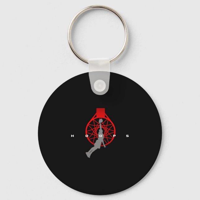 Hoops Sketll Apparel - Sketll 5  Key Ring (Front)