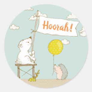 Hoorah Party Sticker