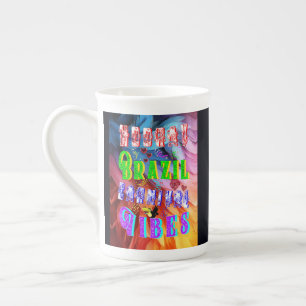 Hooray Brazil Carnival Vibes Bone China Mug