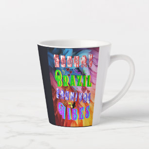 Hooray Brazil Carnival Vibes Latte Mug