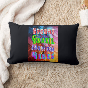 Hooray Brazil Carnival Vibes Lumbar Cushion