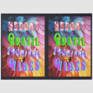 Hooray Brazil Carnival Vibes Tissue Paper